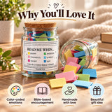Why you'll love it: color-coded emotions, Bible-based encouragement, handmade, a beautiful gift