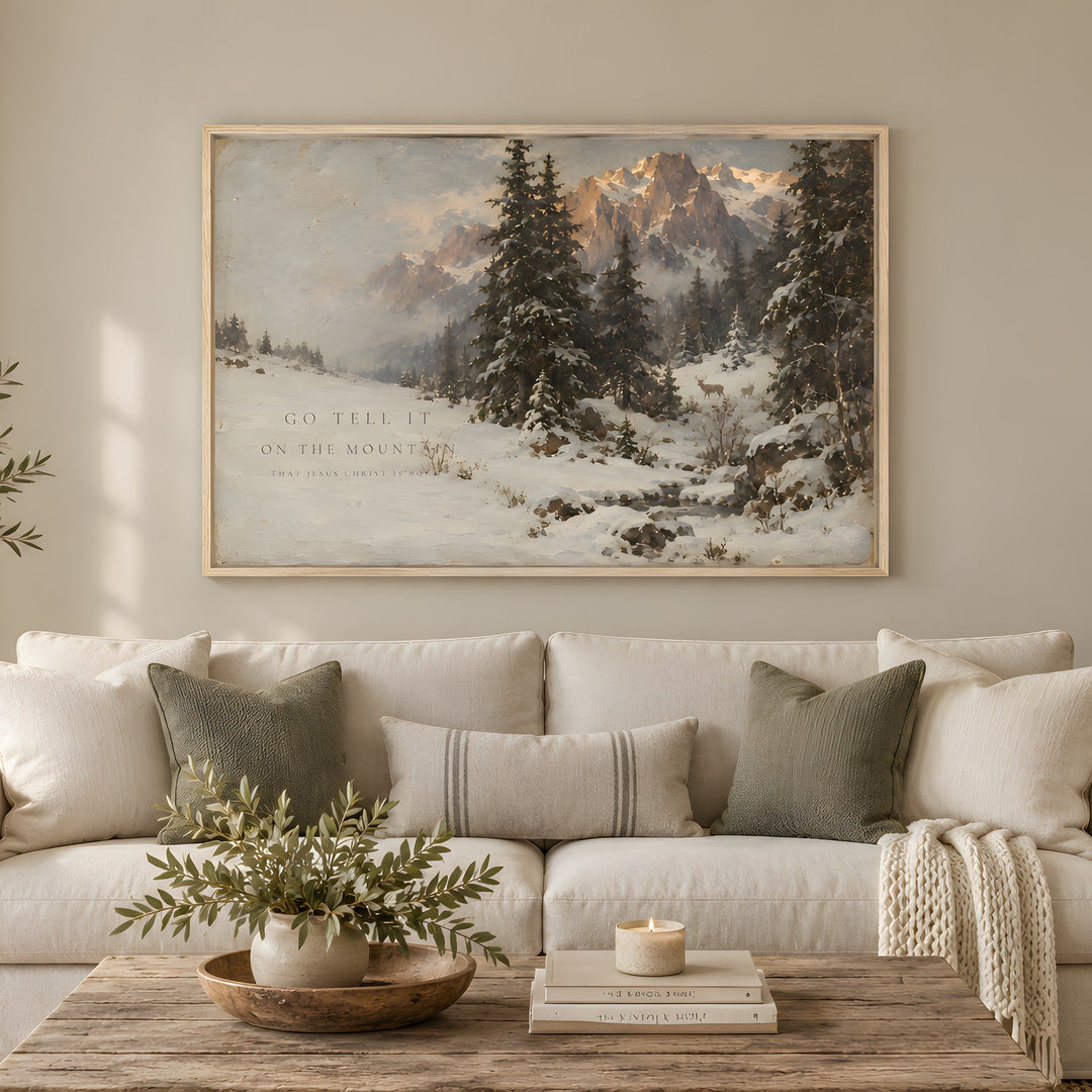 Go Tell It on the Mountain - Framed Canvas