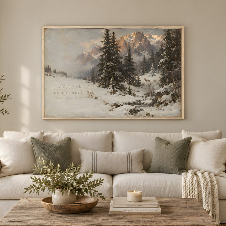 Go Tell It on the Mountain - Framed Canvas