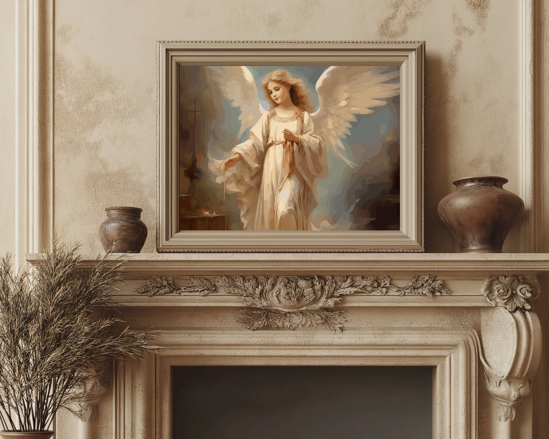 Guardian Angel Wall Art - Christian Spiritual Decor (Digital Download)