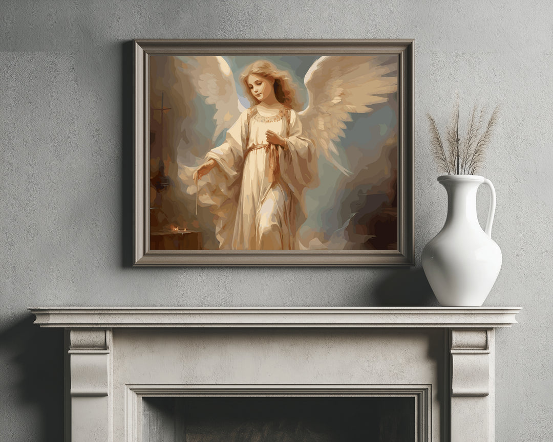 Guardian Angel Wall Art - Christian Spiritual Decor (Digital Download)
