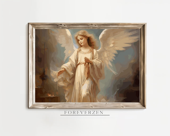 Guardian Angel Wall Art - Christian Spiritual Decor (Digital Download)