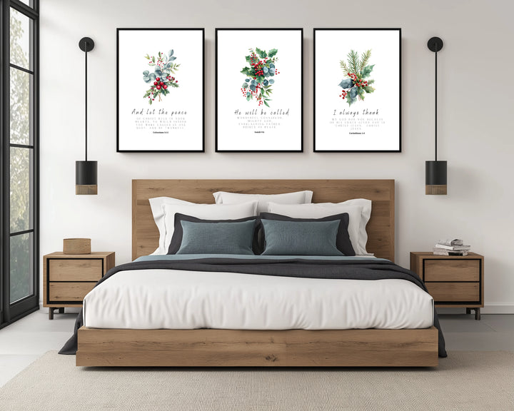 Let the Peace of Christ Wall Art - Christmas Scripture Decor (Digital Download)